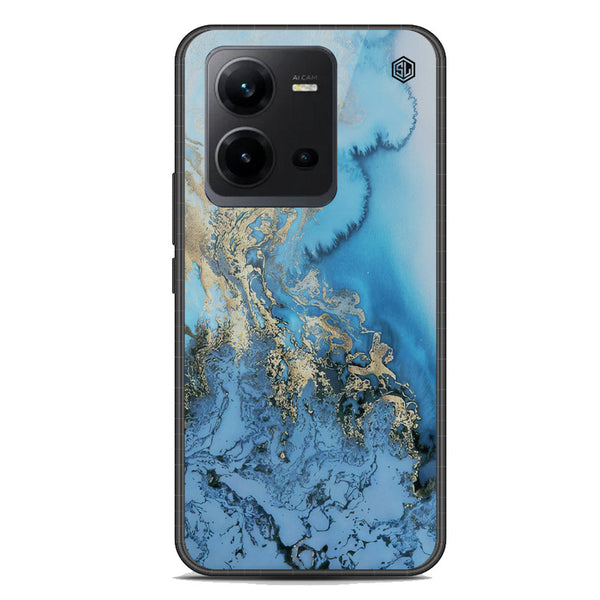 Marble Series Soft Phone Case - Premium Glass Case - Design 2 - Vivo V25 5G
