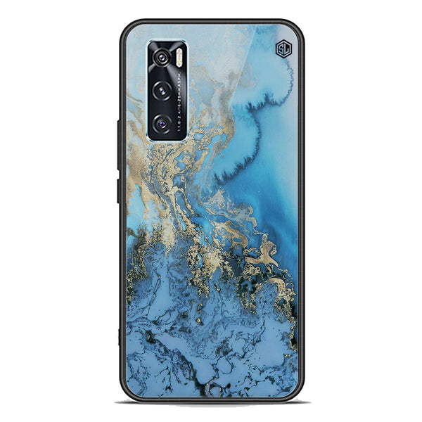 Marble Series Soft Phone Case - Premium Glass Case - Design 2 - Vivo V20 SE