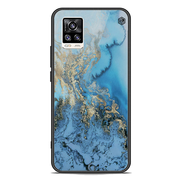 Marble Series Soft Phone Case - Premium Glass Case - Design 2 - Vivo V20