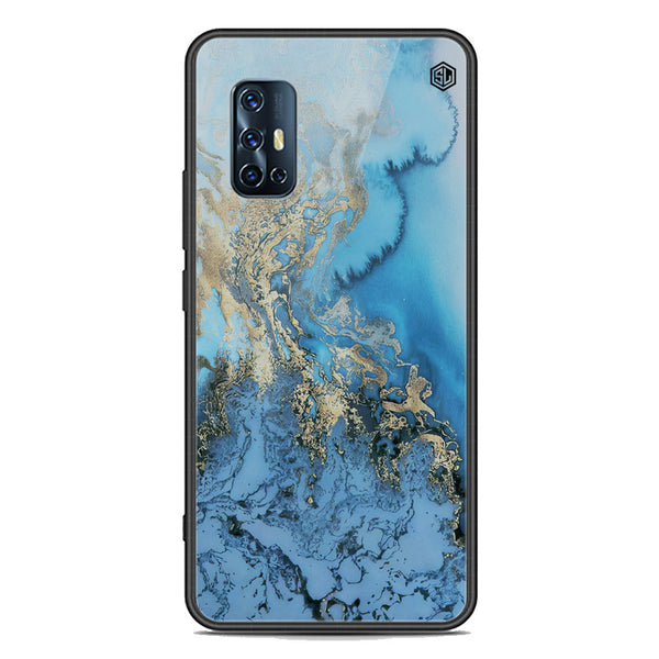 Marble Series Soft Phone Case - Premium Glass Case - Design 2 - Vivo V17