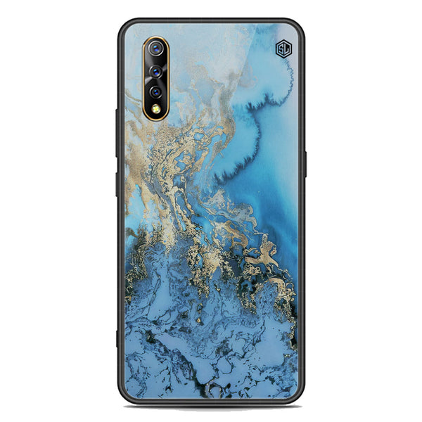 Marble Series Soft Phone Case - Premium Glass Case - Design 2 - Vivo S1