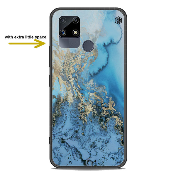 Marble Series Soft Phone Case - Premium Glass Case - Design 2 - Realme C25s
