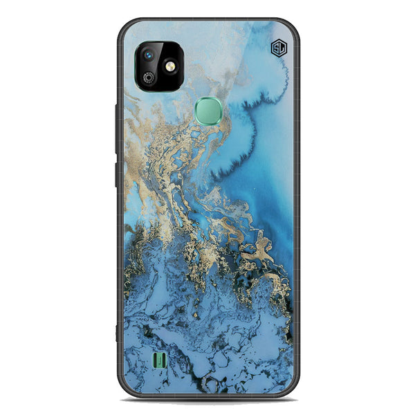 Marble Series Soft Phone Case - Premium Glass Case - Design 2 - Infinix Smart HD 2021