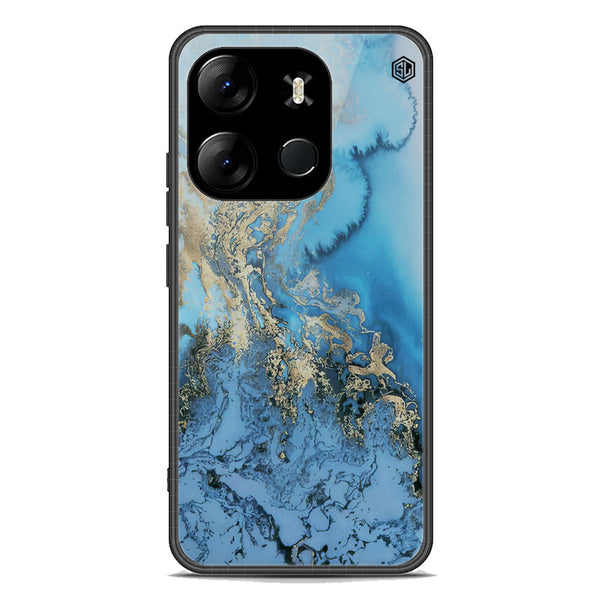 Marble Series Soft Phone Case - Premium Glass Case - Design 2 - Infinix Smart 7