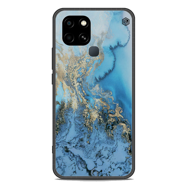 Marble Series Soft Phone Case - Premium Glass Case - Design 2 - Infinix Smart 6