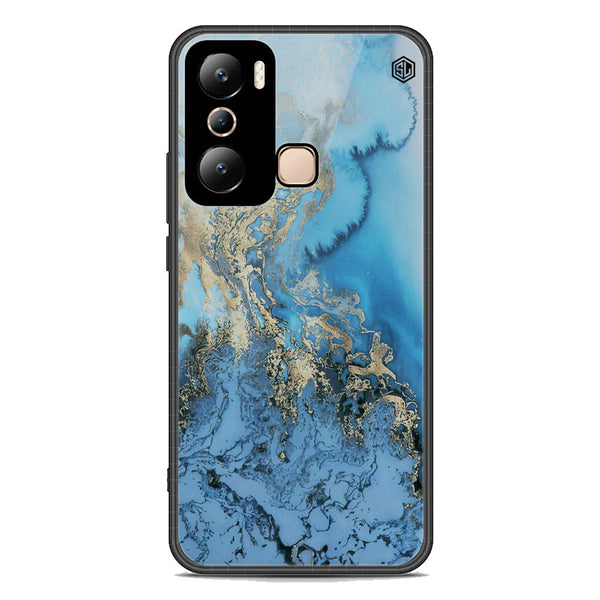 Marble Series Soft Phone Case - Premium Glass Case - Design 2 - Infinix Hot 20i