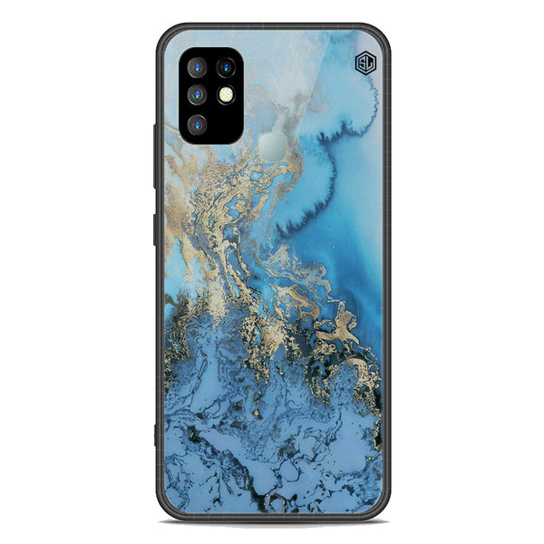 Marble Series Soft Phone Case - Premium Glass Case - Design 2 - Infinix Hot 10