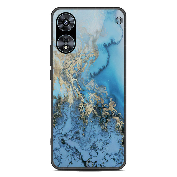 Marble Series Soft Phone Case - Premium Glass Case - Design 2 - Oppo A78 4G