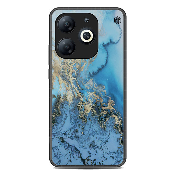 Marble Series Soft Phone Case - Premium Glass Case - Design 2 - Infinix Hot 40i