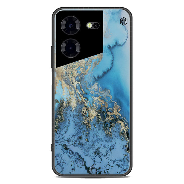 Marble Series Soft Phone Case - Premium Glass Case - Design 2 - Tecno Pova 5 Pro