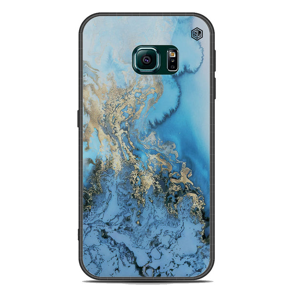 Marble Series Soft Phone Case - Acrylic Case - Design 2 - - Samsung Galaxy S6 Edge Plus