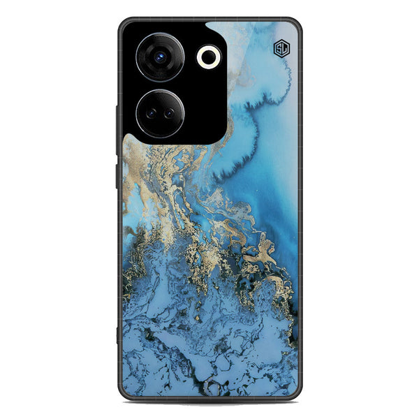 Marble Series Soft Phone Case - Metal Case - Design 2 - Tecno Camon 20 Pro