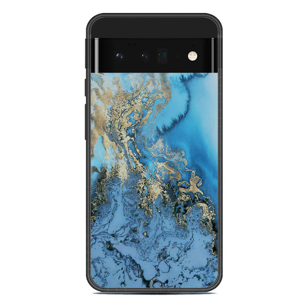 Marble Series Soft Phone Case - Metal Case - Design 2 - Google Pixel 6 Pro