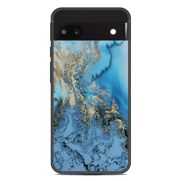 Marble Series Soft Phone Case - Metal Case - Design 2 - Google Pixel 6a