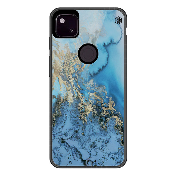 Marble Series Soft Phone Case - Metal Case - Design 2 - Google Pixel 4a