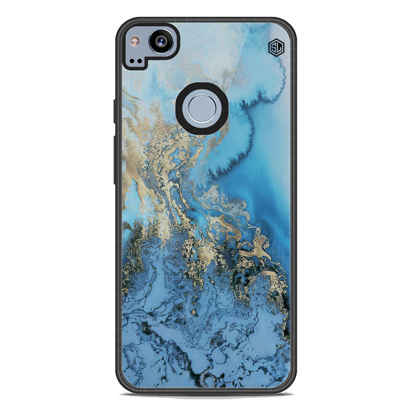 Marble Series Soft Phone Case - Metal Case - Design 2 - Google Pixel 2