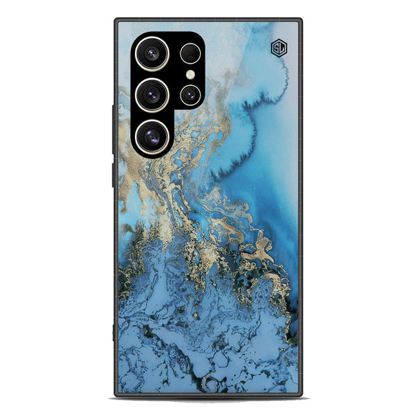 Marble Series Soft Phone Case - Premium Glass Case - Design 2 - Samsung Galaxy S24 Ultra