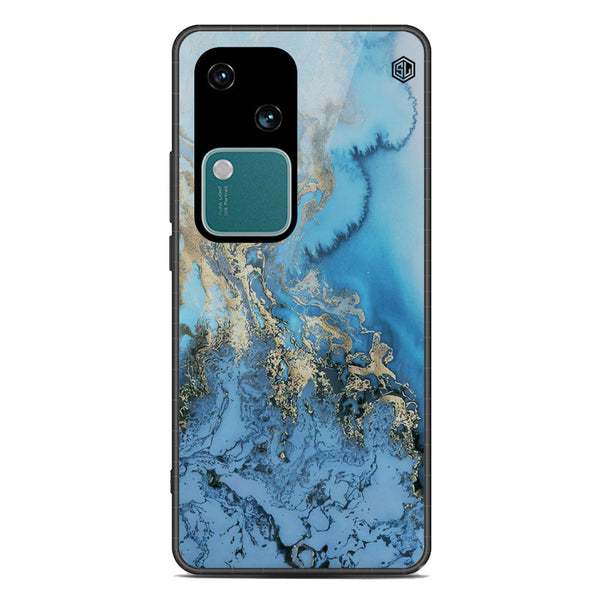 Marble Series Soft Phone Case - Premium Glass Case - Design 2 - Vivo V30