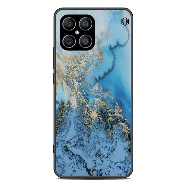 Marble Series Soft Phone Case - Metal Case - Design 2 - Honor X8