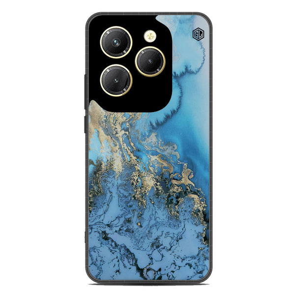 Marble Series Soft Phone Case - Metal Case - Design 2 - Infinix Hot 40
