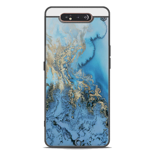 Marble Series Soft Phone Case - Premium Glass Case - Design 2 - Samsung Galaxy A80