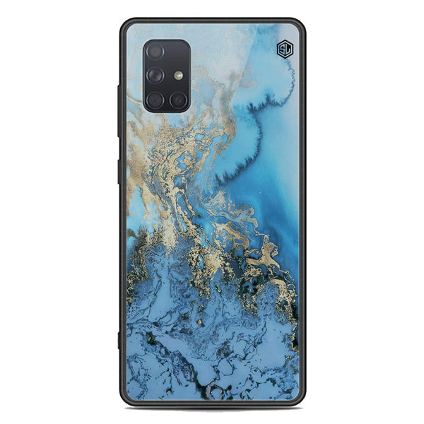 Marble Series Soft Phone Case - Premium Glass Case - Design 2 - Samsung Galaxy A71