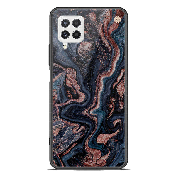 Marble Series Soft Phone Case - Premium Glass Case - Design 4 - Samsung Galaxy A22 4G