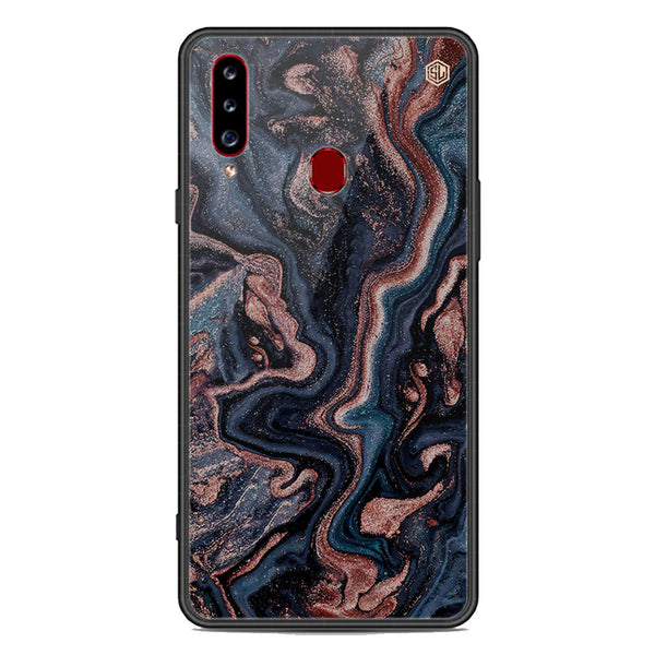 Marble Series Soft Phone Case - Premium Glass Case - Design 4 - Samsung Galaxy A20s