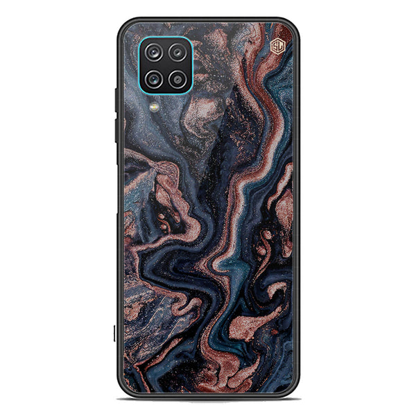 Marble Series Soft Phone Case - Premium Glass Case - Design 4 - Samsung Galaxy A12 Nacho