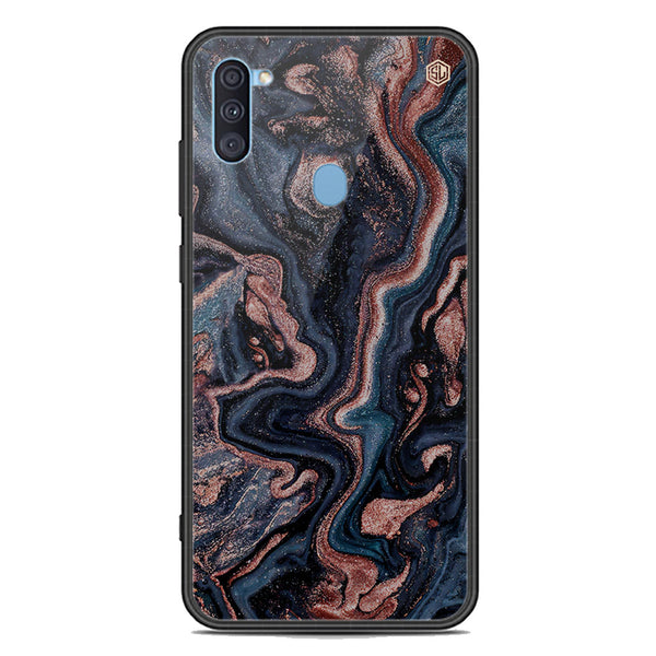 Marble Series Soft Phone Case - Premium Glass Case - Design 4 - Samsung Galaxy A11