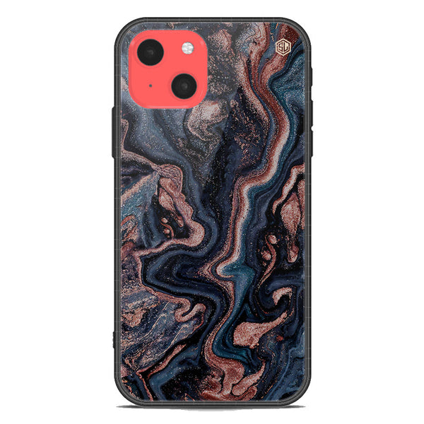 Marble Series Soft Phone Case - Premium Glass Case - Design 4 - iPhone 13 Mini