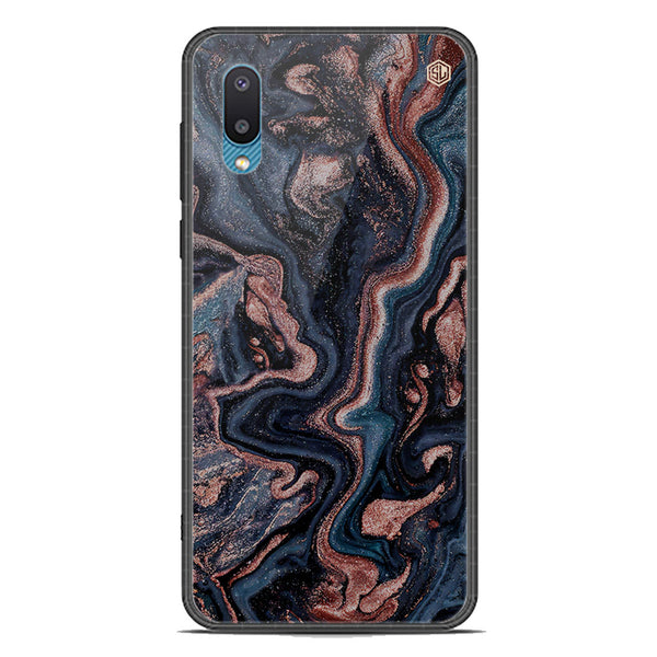Marble Series Soft Phone Case - Premium Glass Case - Design 4 - Samsung Galaxy A02