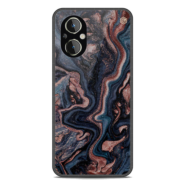 Marble Series Soft Phone Case - Premium Glass Case - Design 4 - OnePlus Nord N20 5G