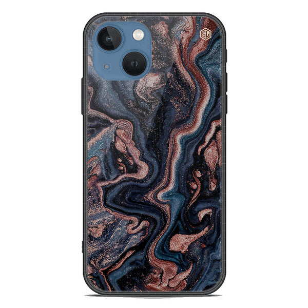 Marble Series Soft Phone Case - Premium Glass Case - Design 4 - iPhone 13