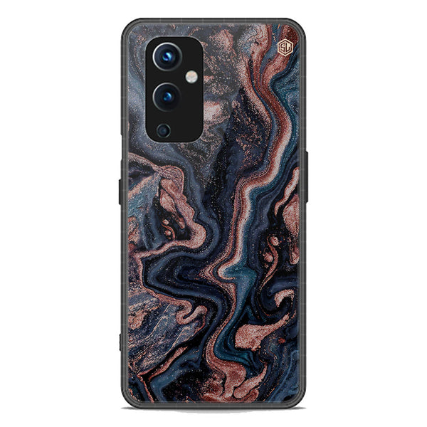 Marble Series Soft Phone Case - Premium Glass Case - Design 4 - OnePlus 9
