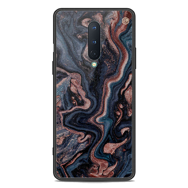 Marble Series Soft Phone Case - Premium Glass Case - Design 4 - OnePlus 8 4G