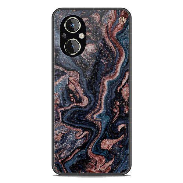 Marble Series Soft Phone Case - Premium Glass Case - Design 4 - Oppo Reno 7 Lite