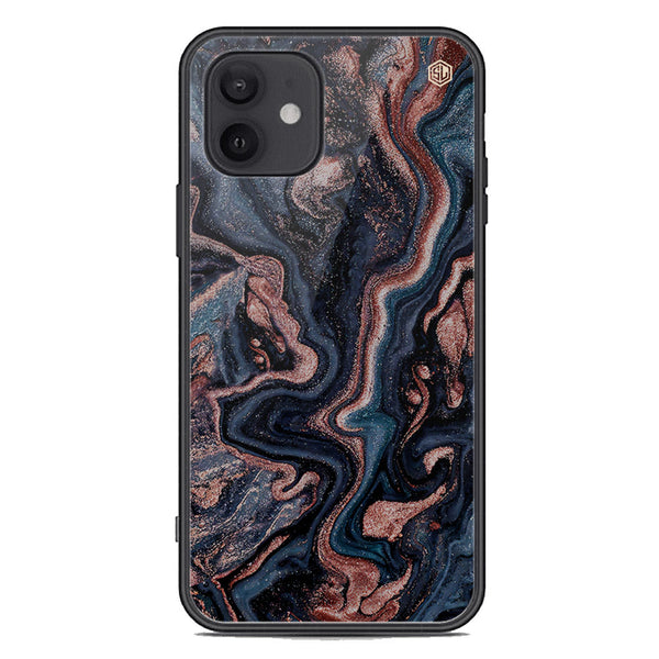 Marble Series Soft Phone Case - Premium Glass Case - Design 4 - iPhone 12