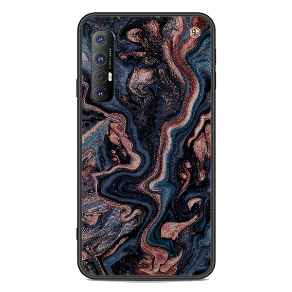Marble Series Soft Phone Case - Premium Glass Case - Design 4 - Oppo Reno 3 Pro