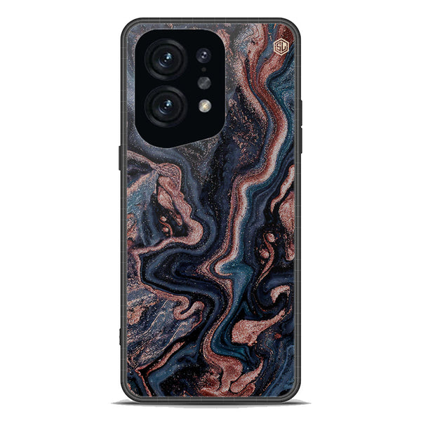 Marble Series Soft Phone Case - Premium Glass Case - Design 4 - Oppo Find X5