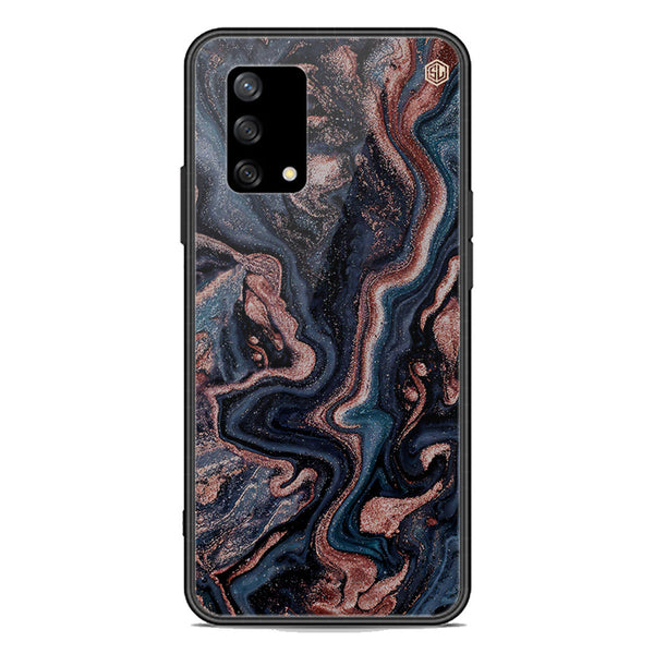 Marble Series Soft Phone Case - Premium Glass Case - Design 4 - Oppo F19s