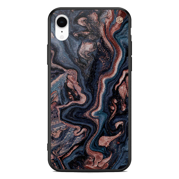 Marble Series Soft Phone Case - Premium Glass Case - Design 4 - iPhone XR