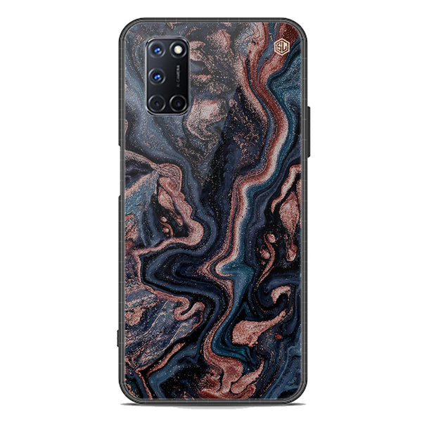 Marble Series Soft Phone Case - Premium Glass Case - Design 4 - Oppo A92