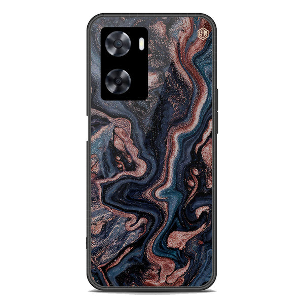 Marble Series Soft Phone Case - Premium Glass Case - Design 4 - Oppo A77 4G