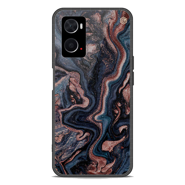 Marble Series Soft Phone Case - Premium Glass Case - Design 4 - Oppo A76