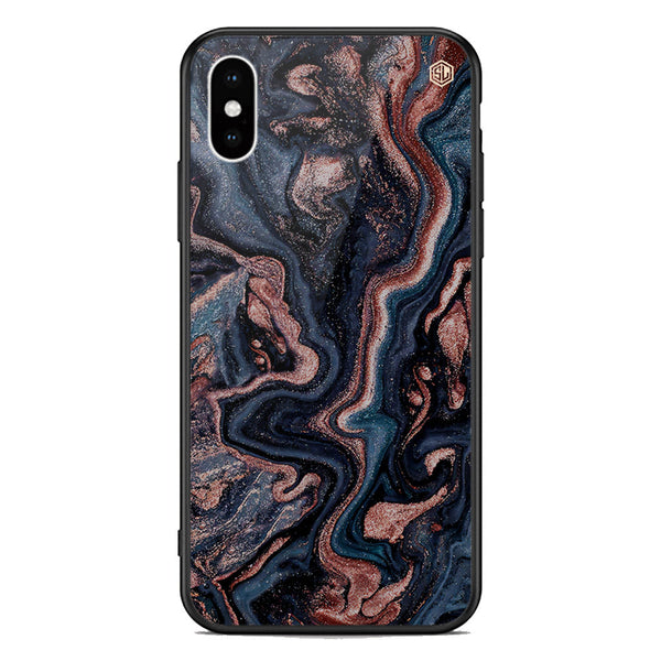 Marble Series Soft Phone Case - Premium Glass Case - Design 4 - iPhone XS Max