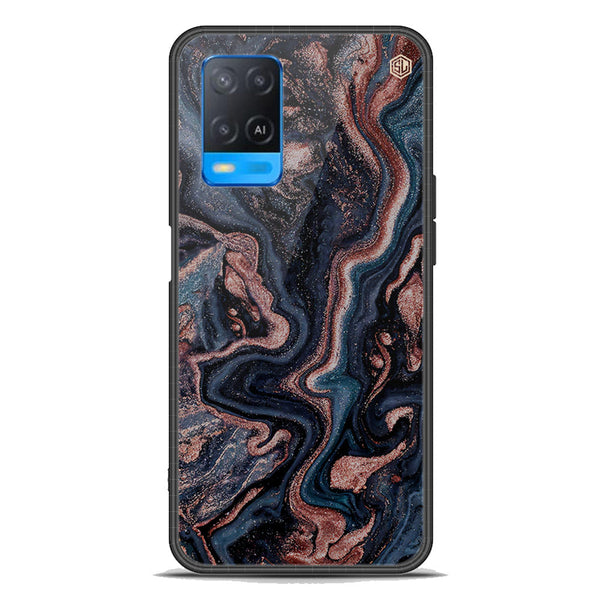 Marble Series Soft Phone Case - Premium Glass Case - Design 4 - Oppo A54 4G