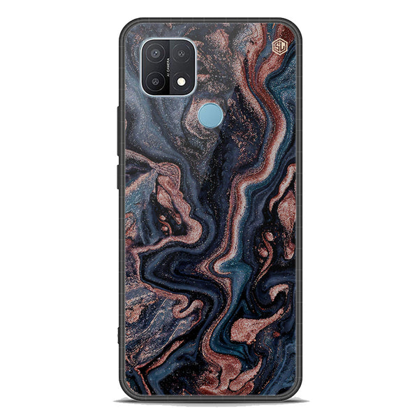 Marble Series Soft Phone Case - Premium Glass Case - Design 4 - Oppo A15s