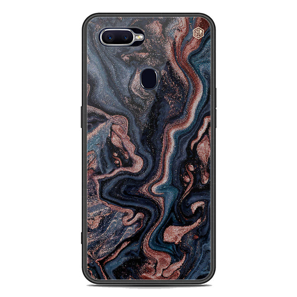 Marble Series Soft Phone Case - Premium Glass Case - Design 4 - Oppo A7x