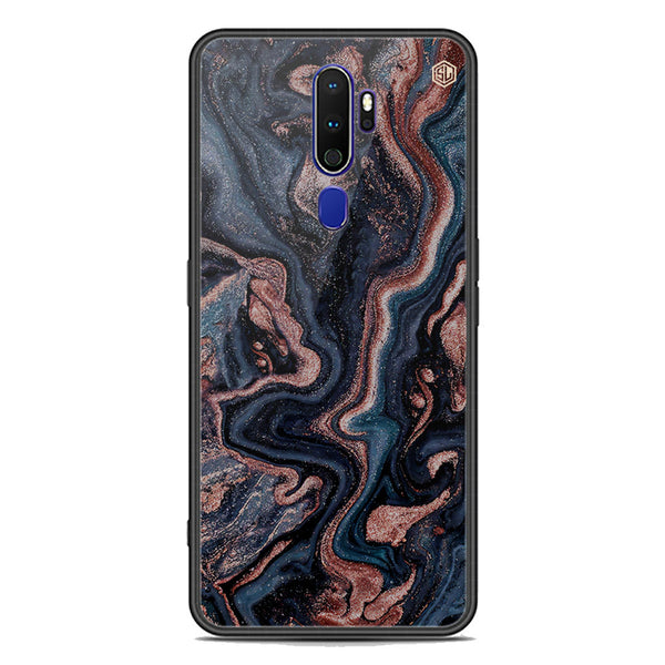 Marble Series Soft Phone Case - Premium Glass Case - Design 4 - Oppo A5 2020